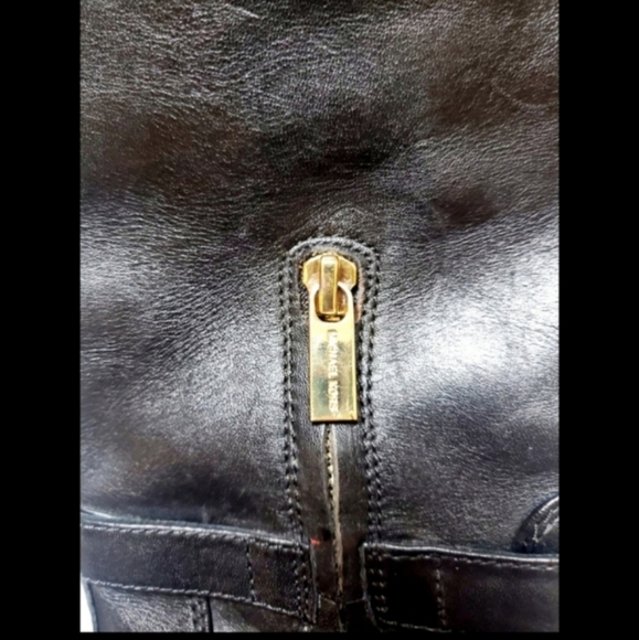 Michael Kors Black Leather High Boots - Picture 4 of 6